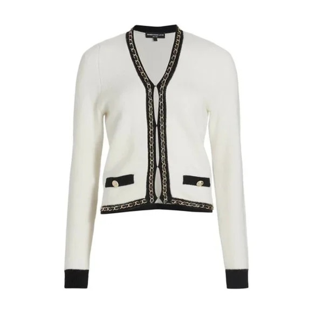 Generation love Senna wool blend chain cardigan NWT